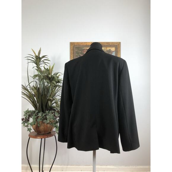 Emily Women Plus 18W Jacket One Button Black Clueless Preppy Office Siren Fairy - Picture 4 of 11